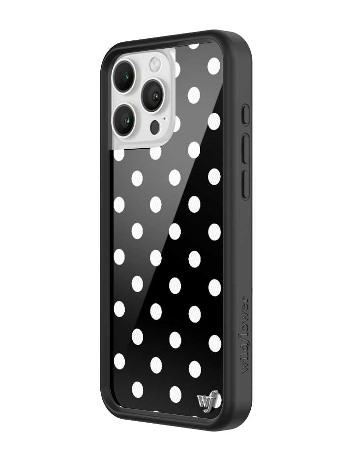 Polka Dot | Black and White iPhone Case - Aaria Tees Aaria Tees