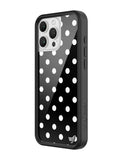 Polka Dot | Black and White iPhone Case - Aaria Tees Aaria Tees