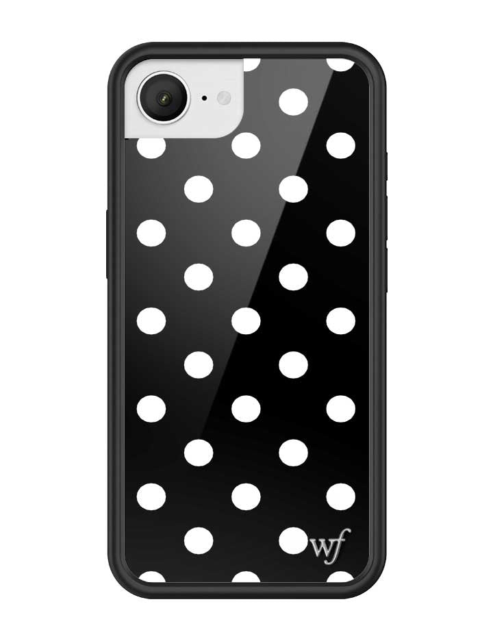 Polka Dot | Black and White iPhone Case - Aaria Tees Aaria Tees