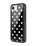 Polka Dot | Black and White iPhone Case - Aaria Tees Aaria Tees