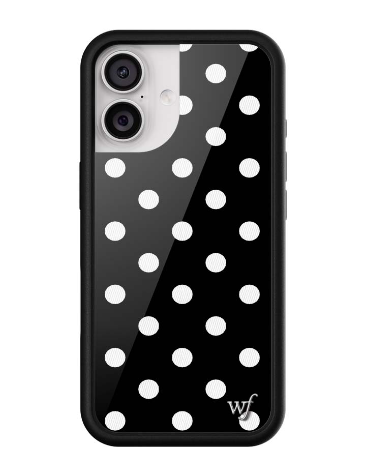 Polka Dot | Black and White iPhone Case - Aaria Tees Aaria Tees