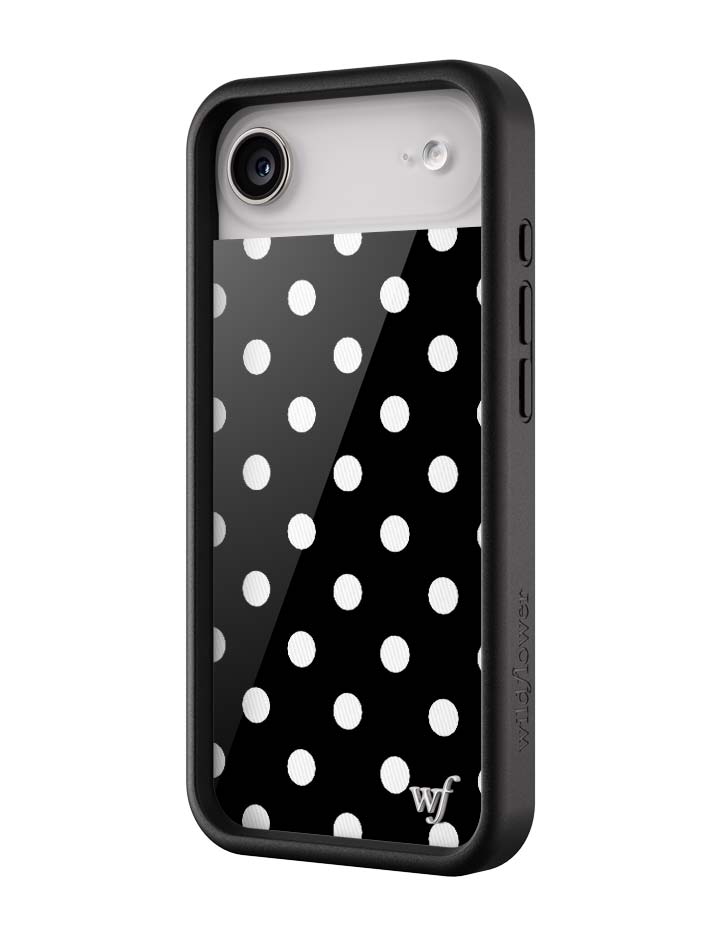 Polka Dot | Black and White iPhone Case - Aaria Tees Aaria Tees