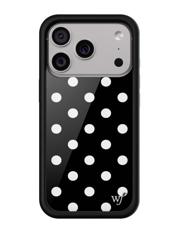 Polka Dot | Black and White iPhone Case - Aaria Tees Aaria Tees