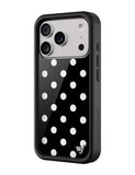 Polka Dot | Black and White iPhone Case - Aaria Tees Aaria Tees