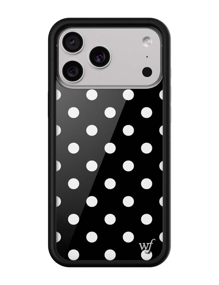 Polka Dot | Black and White iPhone Case - Aaria Tees Aaria Tees