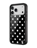 Polka Dot | Black and White iPhone Case - Aaria Tees Aaria Tees