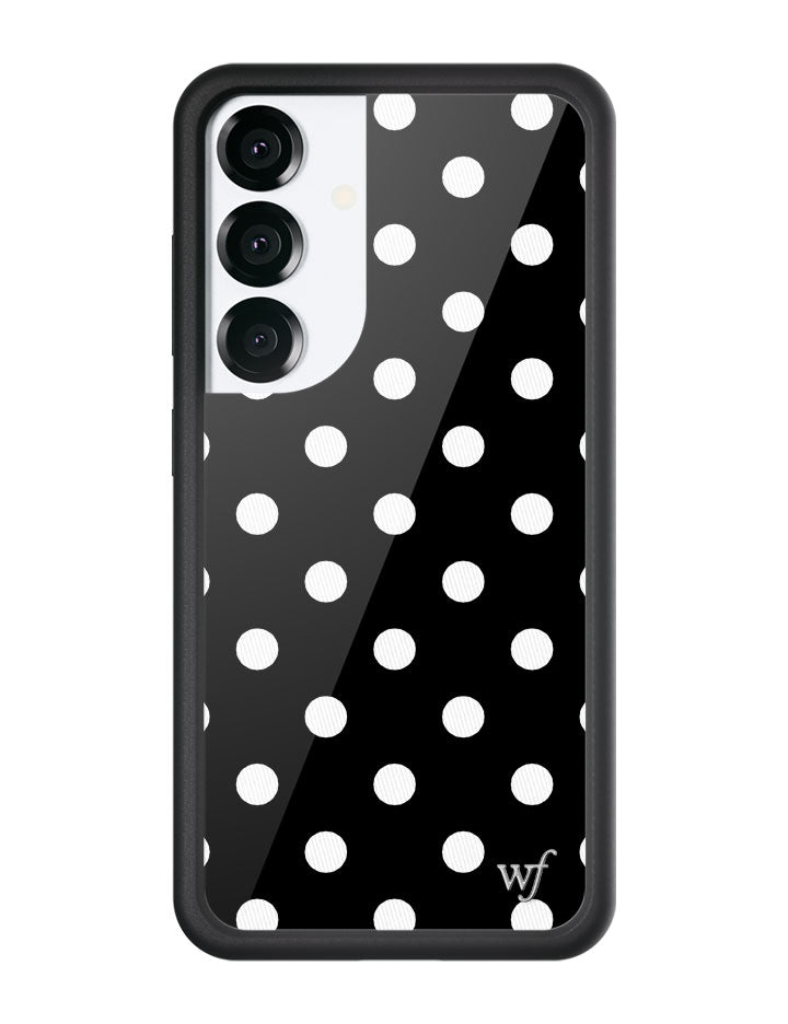 Polka Dot | Black and White Samsung Galaxy Case - Aaria Tees Aaria Tees