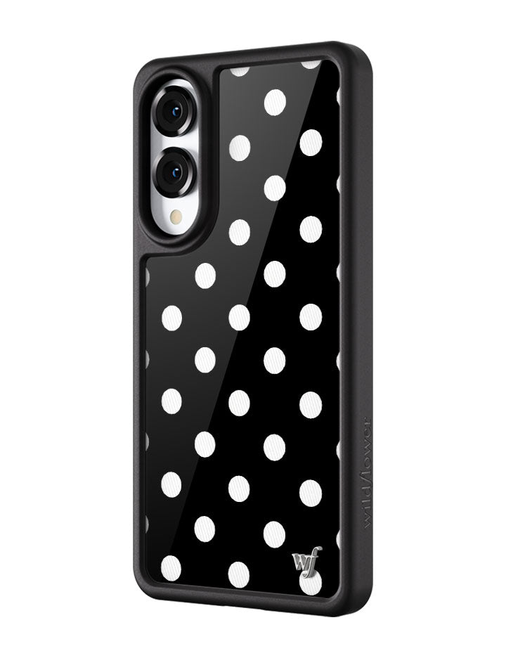 Polka Dot | Black and White Samsung Galaxy Case - Aaria Tees Aaria Tees