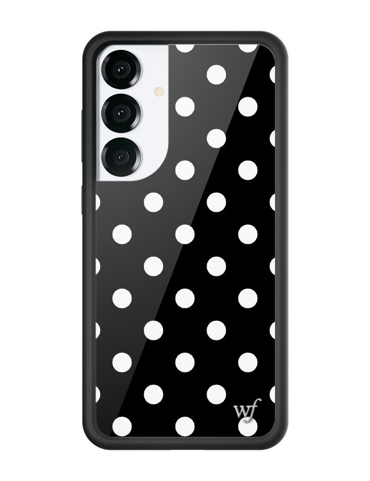 Polka Dot | Black and White Samsung Galaxy Case - Aaria Tees Aaria Tees