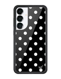 Polka Dot | Black and White Samsung Galaxy Case - Aaria Tees Aaria Tees