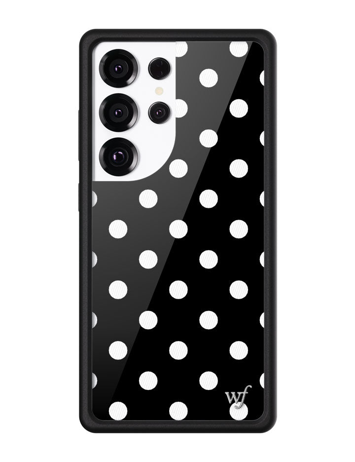 Polka Dot | Black and White Samsung Galaxy Case - Aaria Tees