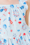 Baby You're a Firework Ruffle Cross Back Dress - Aaria Tees Aaria Tees