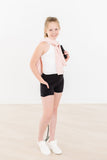 SALE Balanced Black Active Shorty Shorts - Aaria Tees Aaria Tees