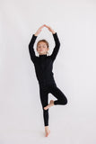 SALE Balanced Black Full-Zip Ruffle Active Jacket - Aaria Tees Aaria Tees