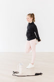 Balanced Black Full-Zip Ruffle Active Jacket - Aaria Tees Aaria Tees