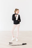 Balanced Black Full-Zip Ruffle Active Jacket - Aaria Tees Aaria Tees