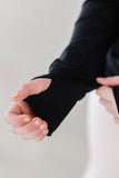 SALE Balanced Black Full-Zip Ruffle Active Jacket - Aaria Tees Aaria Tees