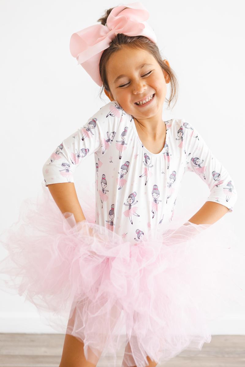 Ballerina 3/4 Tutu Leotard - Aaria Tees Aaria Tees