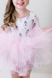 Ballerina 3/4 Tutu Leotard - Aaria Tees Aaria Tees