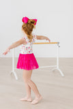 Ballerina Bows S/S Twirl Leotard - Aaria Tees Aaria Tees