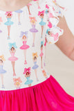 Ballerina Bows S/S Twirl Leotard - Aaria Tees Aaria Tees