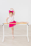 Ballerina Bows S/S Twirl Leotard - Aaria Tees Aaria Tees