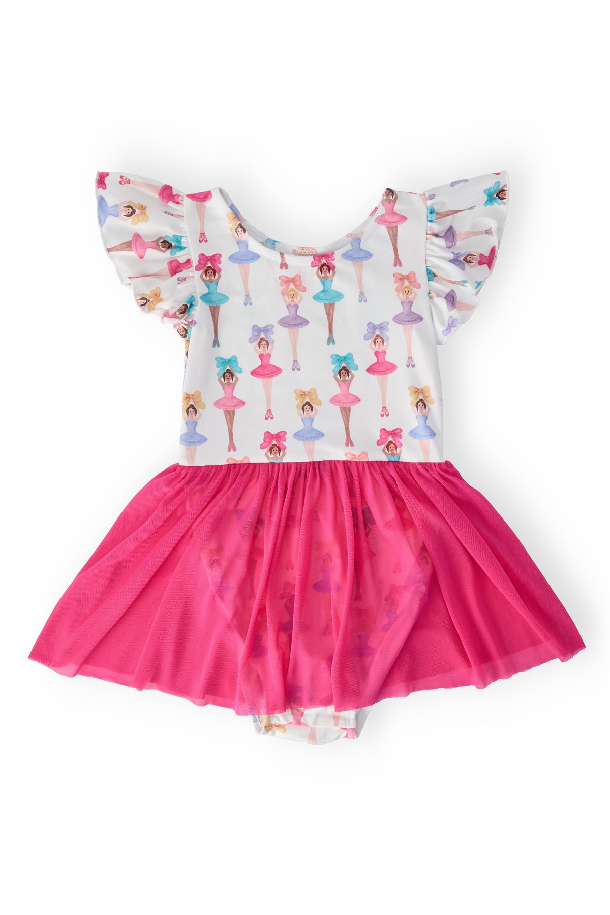 Ballerina Bows S/S Twirl Leotard - Aaria Tees