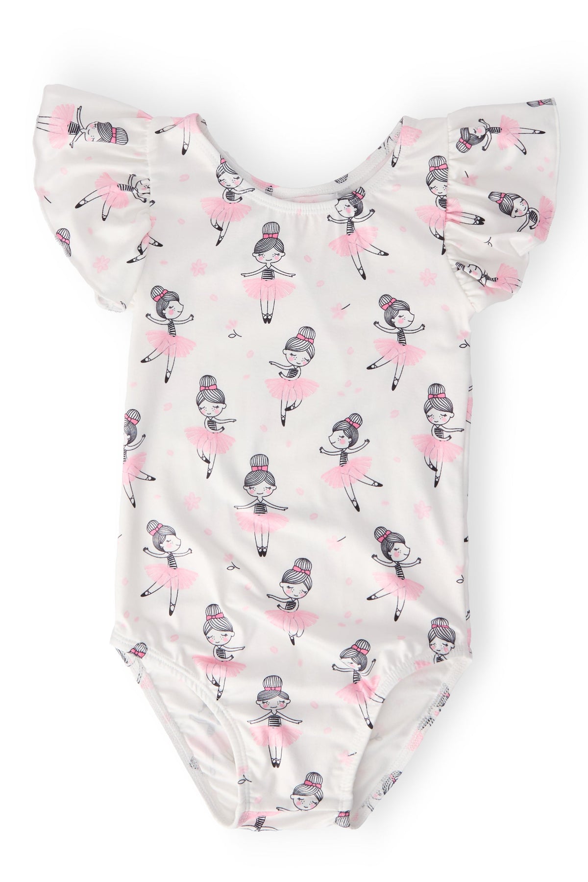 Ballerina S/S Flutter Sleeve Leotard - Aaria Tees