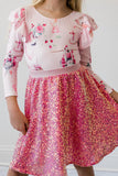 Ballet Beauties L/S Flutter Sleeve Leotard - Aaria Tees Aaria Tees