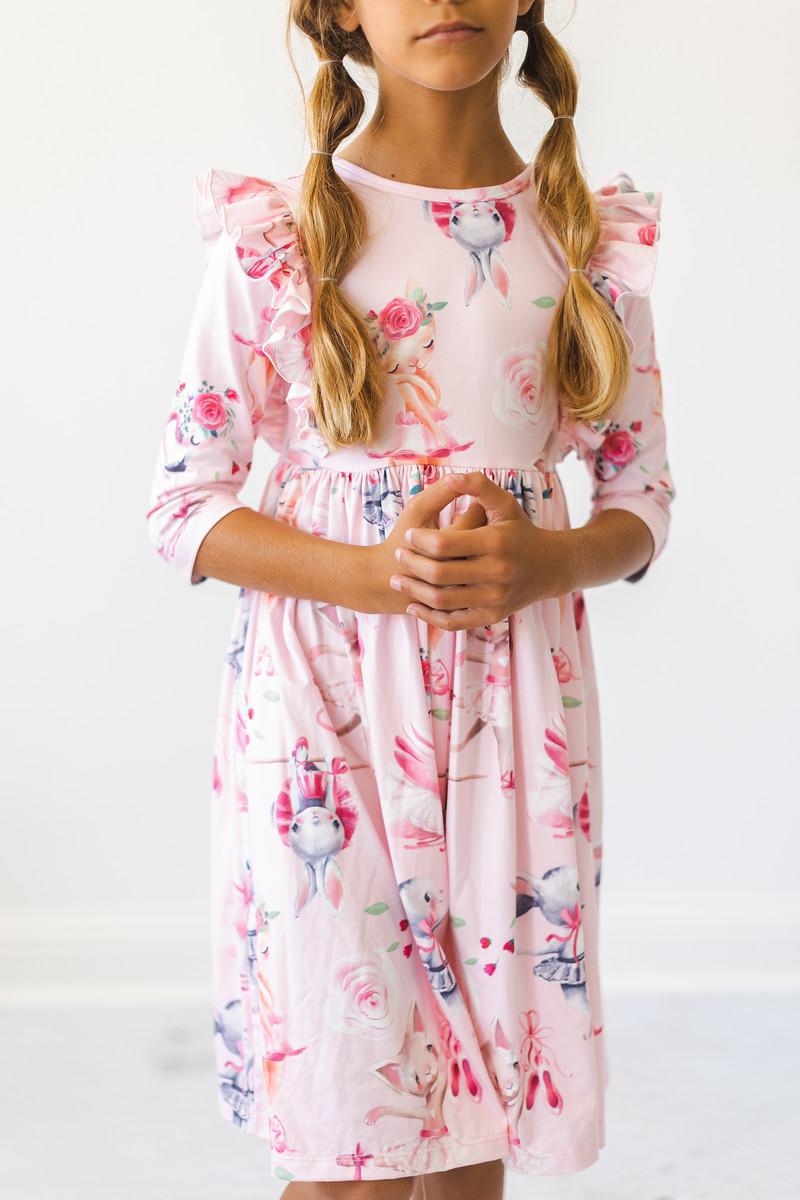 SALE Ballet Beauties Ruffle Twirl Dress - Aaria Tees Aaria Tees