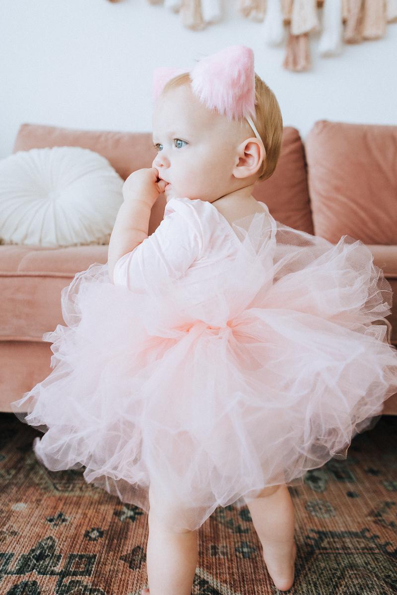 Ballet Pink 3/4 Tutu Leotard - Aaria Tees Aaria Tees