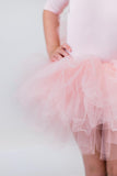 Ballet Pink 3/4 Tutu Leotard - Aaria Tees Aaria Tees