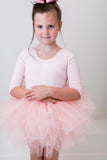 Ballet Pink 3/4 Tutu Leotard - Aaria Tees Aaria Tees