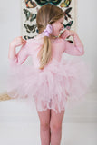 Ballet Pink 3/4 Tutu Leotard - Aaria Tees Aaria Tees