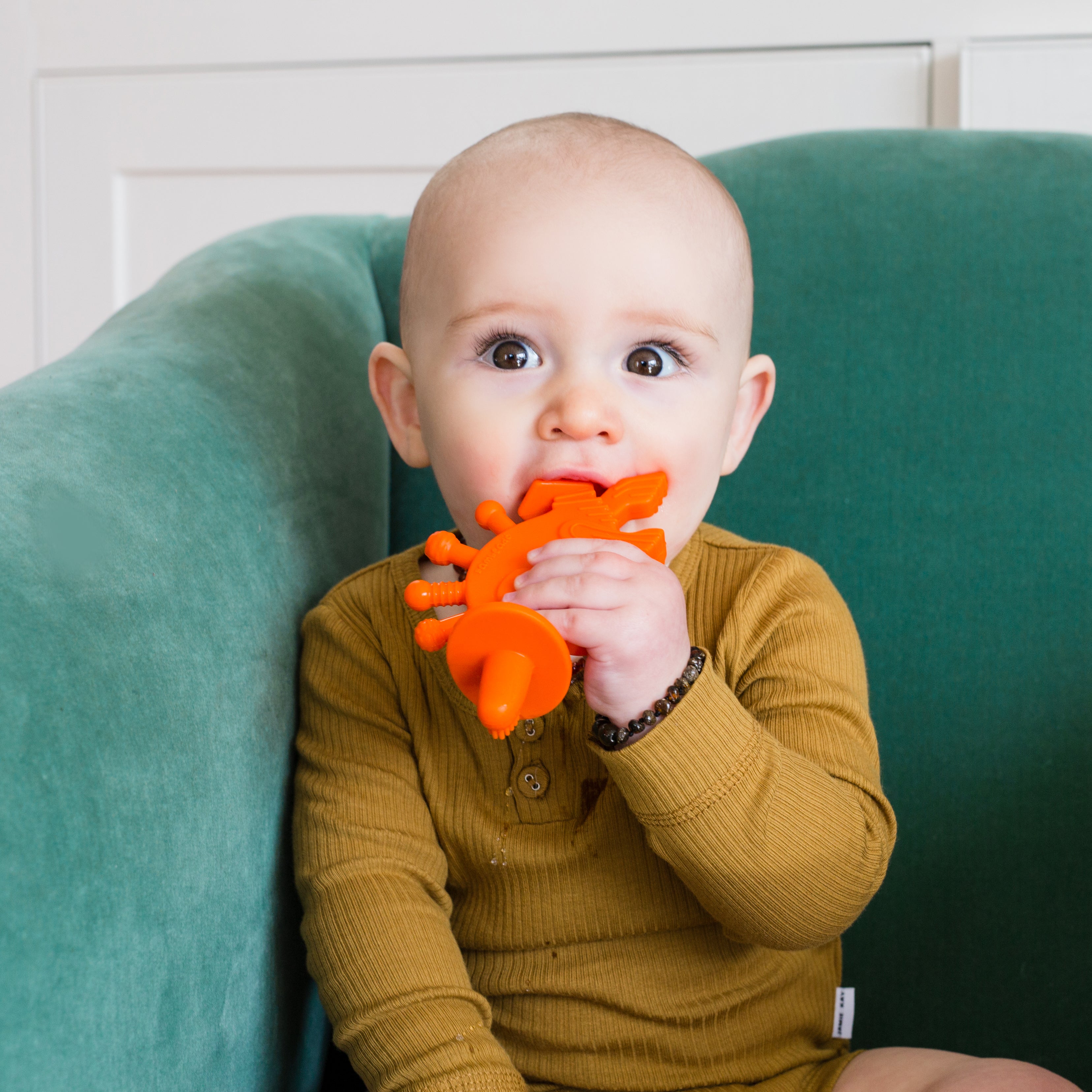 Dibly the Dino-Sore-No-More - Orange - Aaria Tees Aaria Tees