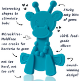Little bamBAM Baby Teething Toy – Cyan - Aaria Tees Aaria Tees