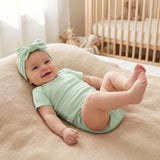 Bamboo Baby Bodysuit in Sage Green - Aaria Tees Aaria Tees
