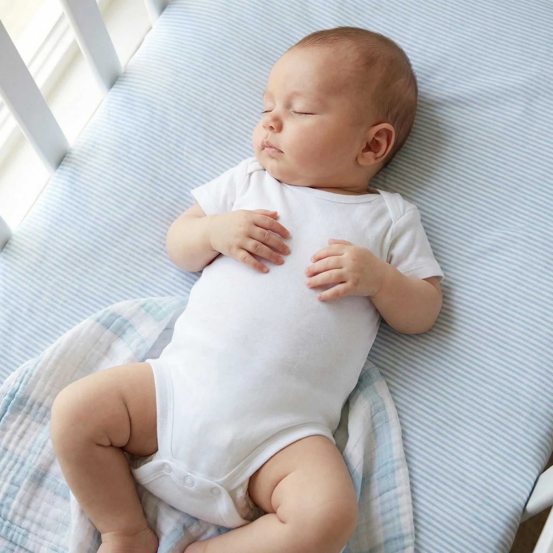 Bamboo Baby Bodysuit in White - Aaria Tees Aaria Tees