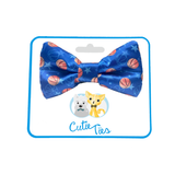Basketball Sports Blue Dog Bow Tie Aaria Tees
