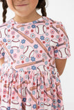 Batter Up S/S Pocket Twirl Dress - Aaria Tees Aaria Tees