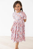 Batter Up S/S Pocket Twirl Dress - Aaria Tees Aaria Tees