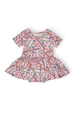 Batter Up S/S Twirl Bodysuit - Aaria Tees Aaria Tees
