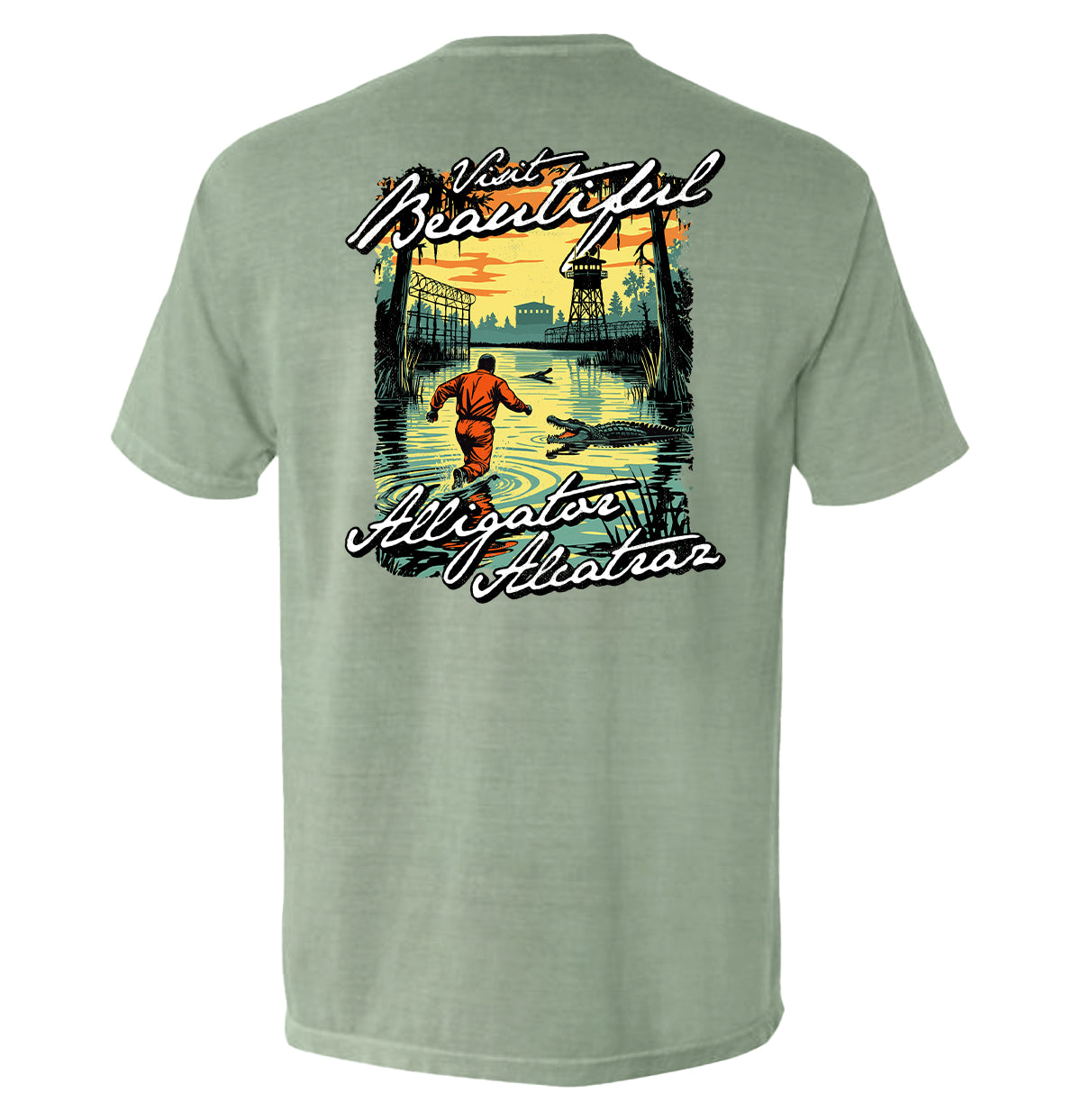 Visit Beautiful Alligator Alcatraz - Aaria Tees Aaria Tees