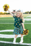 Baylor Green Bear Ruffle Pocket Tee - Aaria Tees Aaria Tees