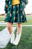 Baylor Green Bear Ruffle Twirl Skort - Aaria Tees Aaria Tees