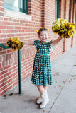 Baylor Plaid Bear Flutter Twirl Dress - Aaria Tees Aaria Tees