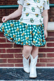 Baylor White Bear Ruffle Pocket Tee - Aaria Tees Aaria Tees