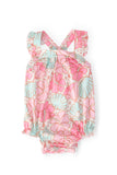 Beach Daze Ruffle Cross Back Romper - Aaria Tees Aaria Tees