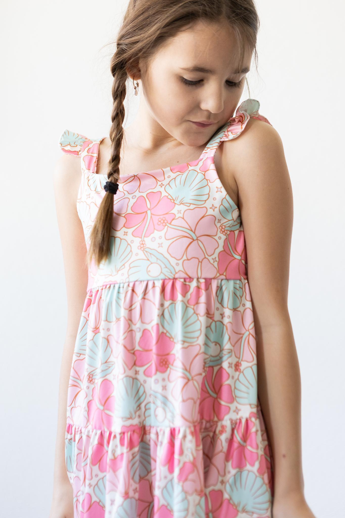 Beach Daze Ruffle Maxi Dress - Aaria Tees Aaria Tees