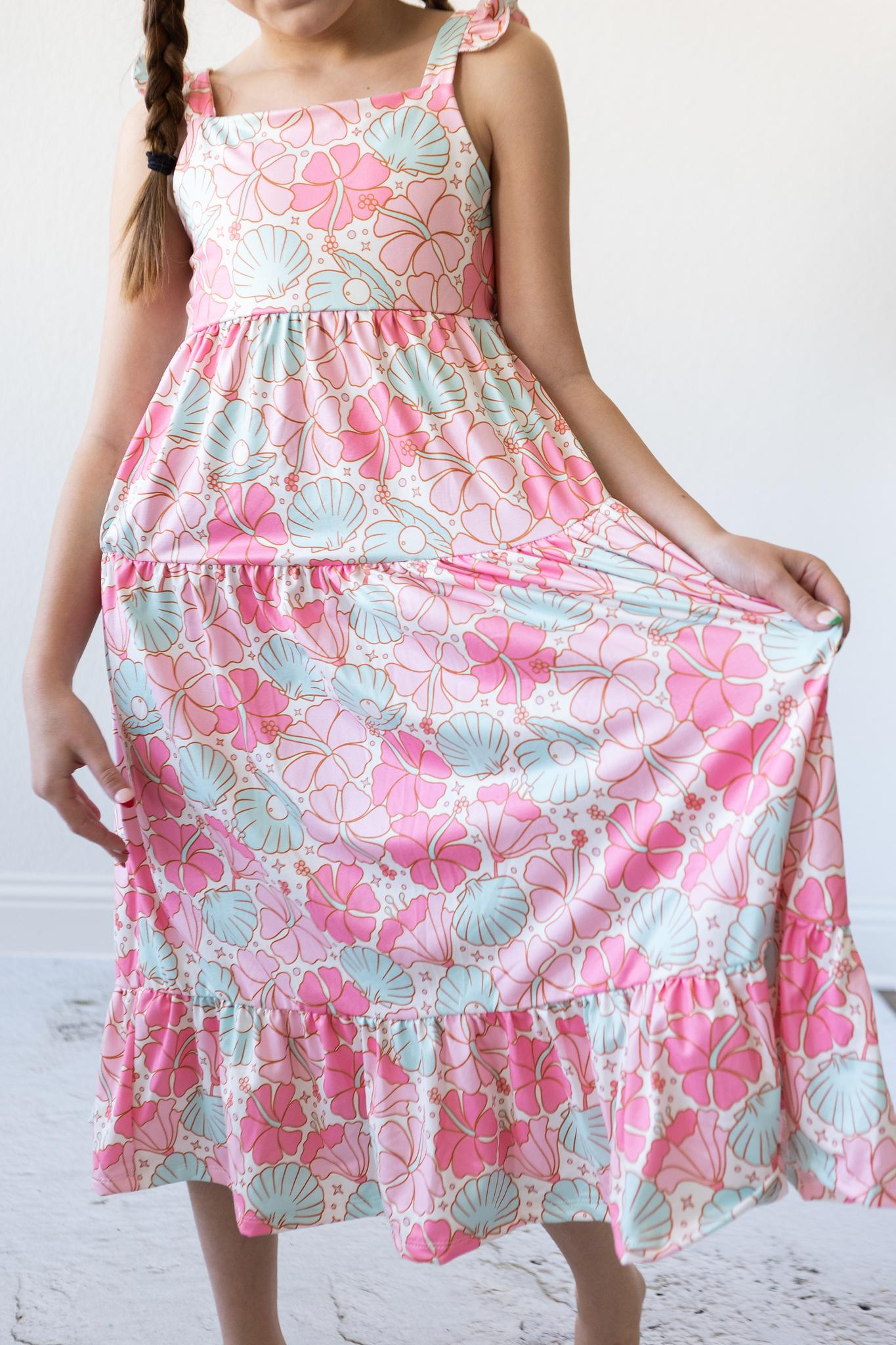 Beach Daze Ruffle Maxi Dress - Aaria Tees Aaria Tees